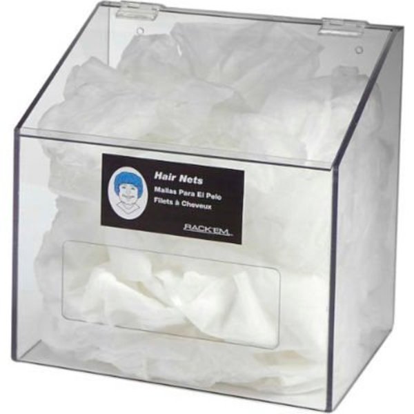 Horizon Mfg Horizon Mfg. 1-Compartment Clear Hair Net/Beard Cover/Shoe Cover/Arm Protector Dispenser 5119